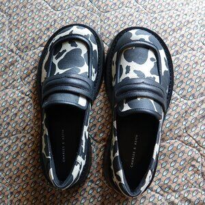 Cow Print Loafers